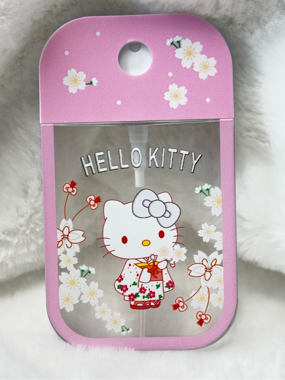 Hello Kitty Pink Floral Hand Sanitizer or Fragrance Bottle